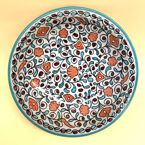 Bloemen Arabisch keramisch bord 40cm