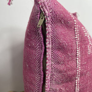 cojín seda de cactus rosa cremallera