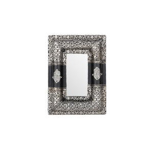 Espejo árabe de alpaca Mano de Fátima