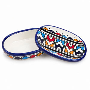 jabonera marroquí Fez multicolor abierta