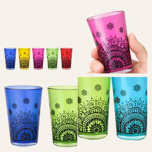 juego vasos de té moruno KAFI henna