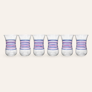 juego vasos turcos azul rosa