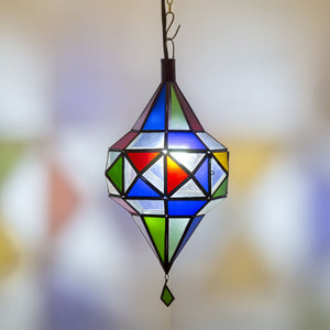 lámpara árabe diamante colores A22