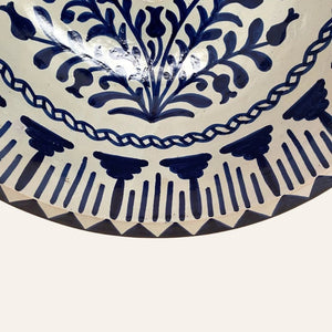 lavabo árabe granadino azul detalle
