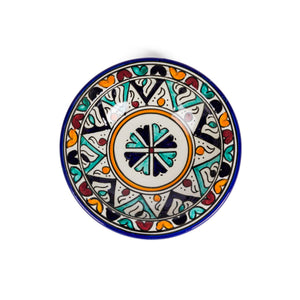 Plato árabe de cerámica de Fez 18cm