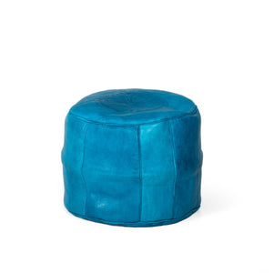 Puff árabe de cuero taburete alto