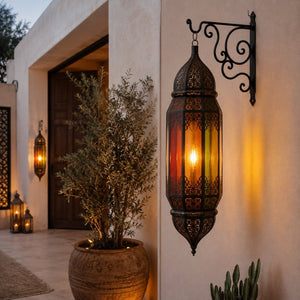 soporte forja lámparas árabes 23cm lifestyle