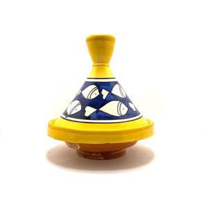 Tajín marroquí de cerámica peces