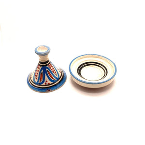 Tajín marroquí especiero celeste