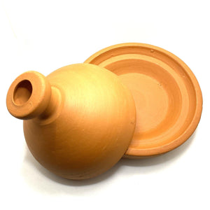 Tajine marroquí de cerámica natural