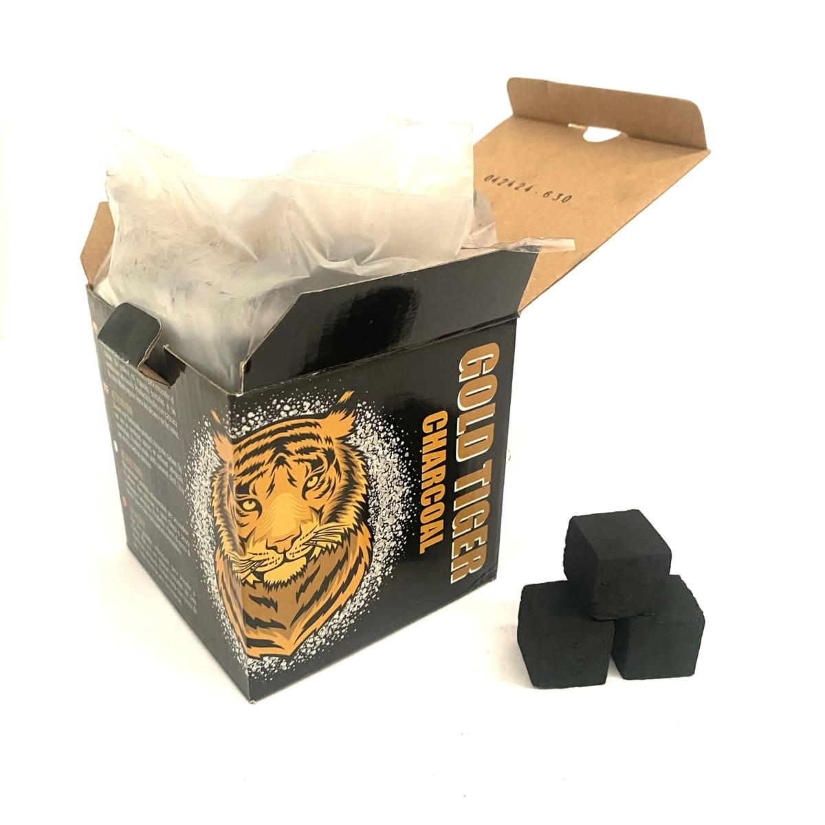 Natuurlijke houtskool 1kg Goud Tijger 26mm + VERRASSINGSGESCHENK