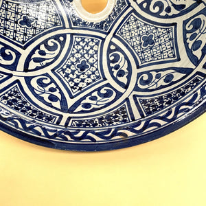 Marokkaanse keramische wastafel uit Fez 40cm