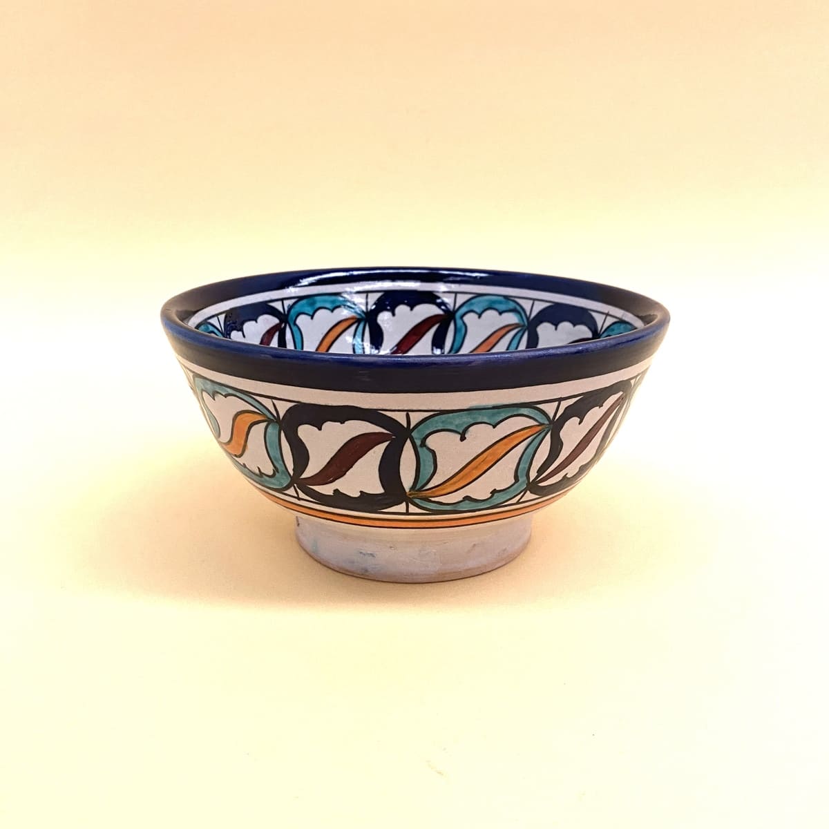 Arabische keramische slakom Blauw 18cm