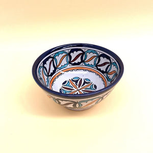 Arabische keramische slakom Blauw 18cm