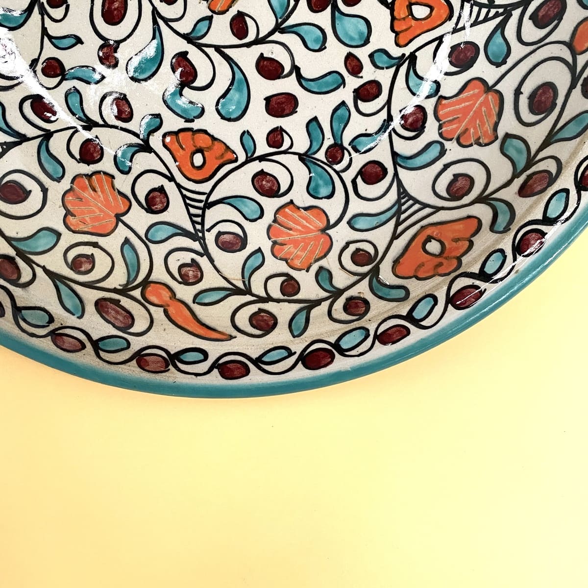 Bloemen Arabisch keramisch bord 40cm