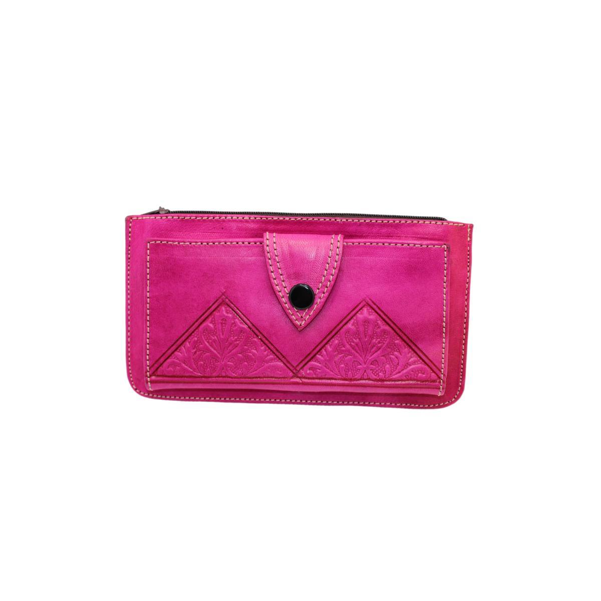 Cartera billetera marroquí de cuero natural Sabah