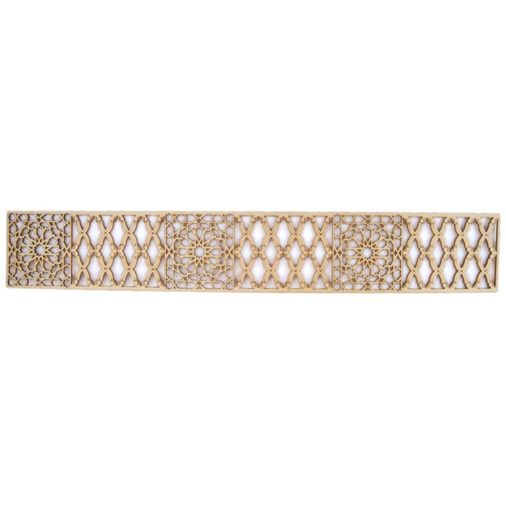 Celosía Árabe de Madera Calada - Modelo 10