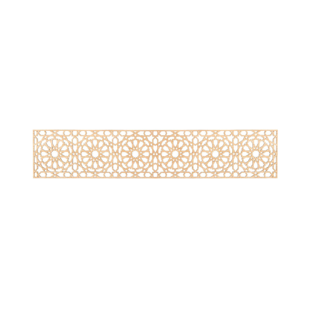 Celosía Árabe de Madera Diseño Alhambra - 50x14cm