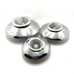 Cenicero marroquí redondo plateado