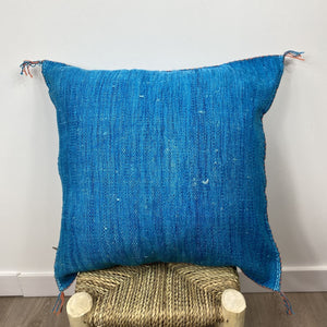 cojín seda cactus azul océano espalda