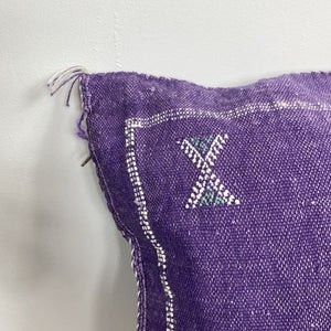 cojín seda de cactus morado esquina