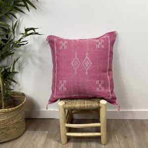 cojín seda de cactus rosa 50cm