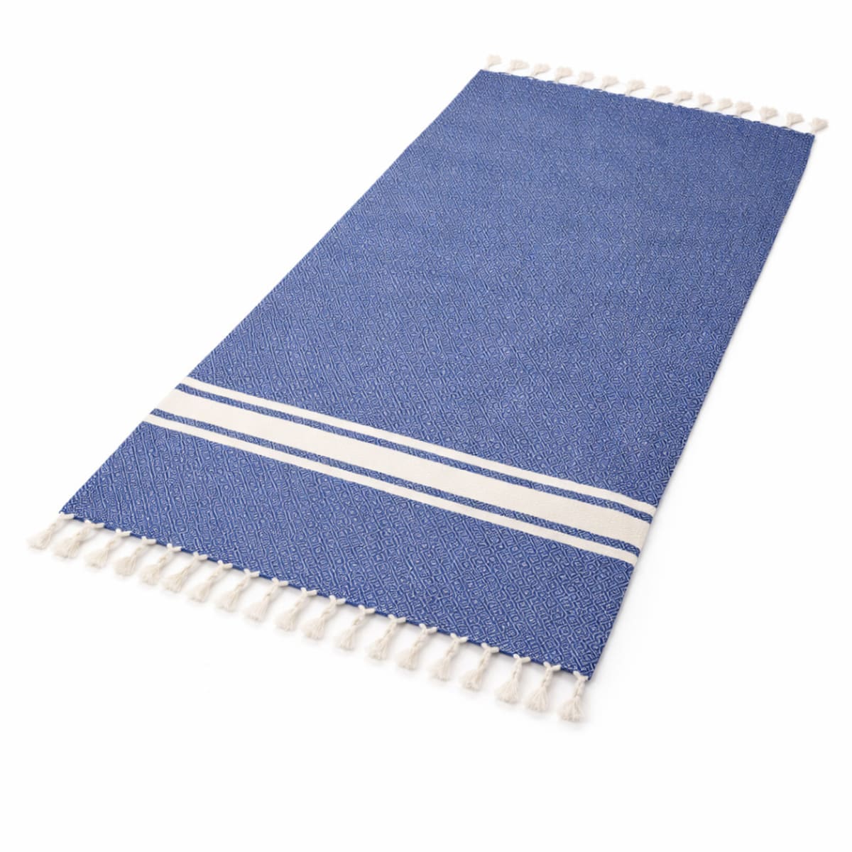 colcha marrakech 185 azul extendida