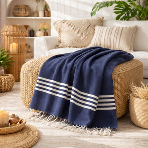 colcha marrakech azul marino contexto