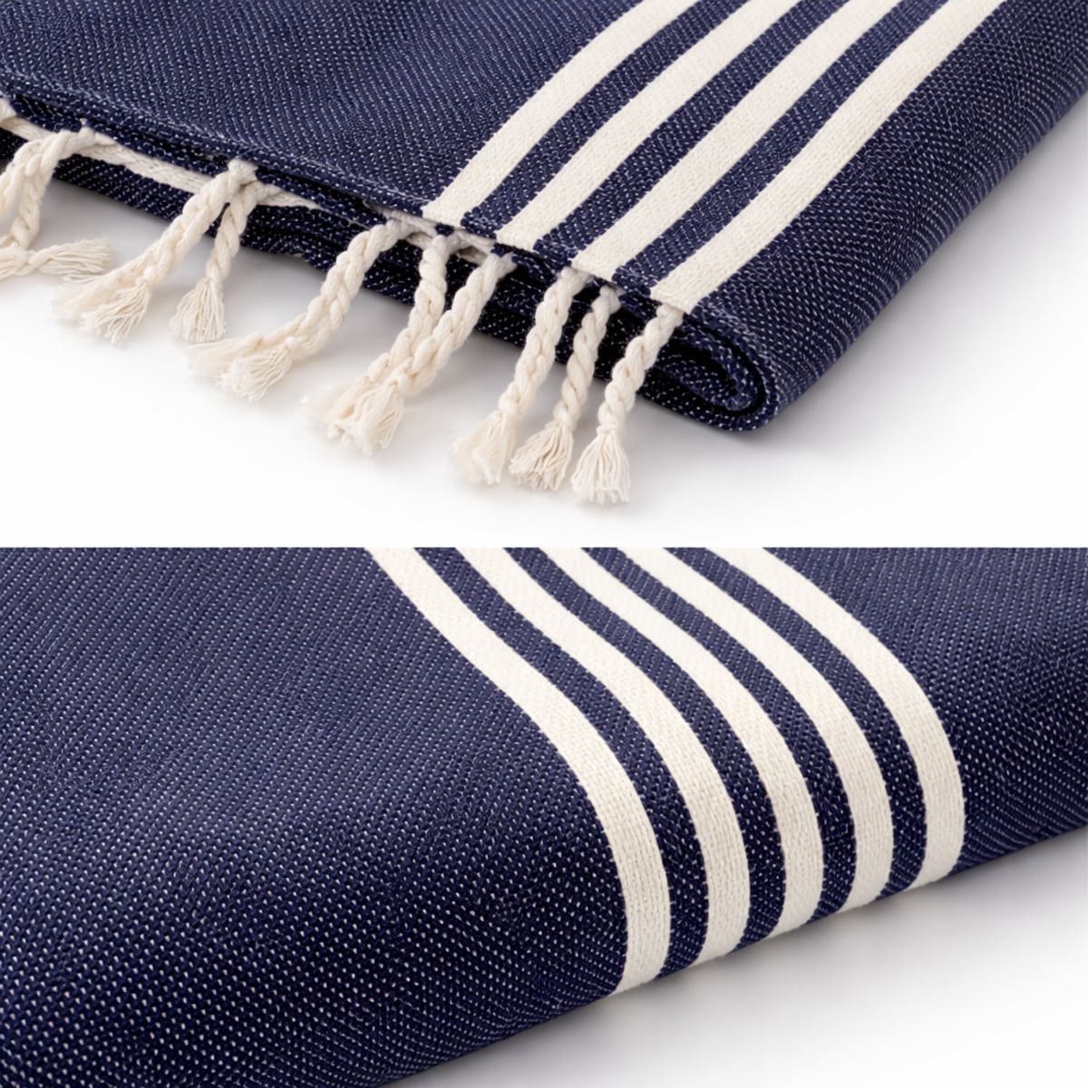 colcha marrakech azul marino detalles