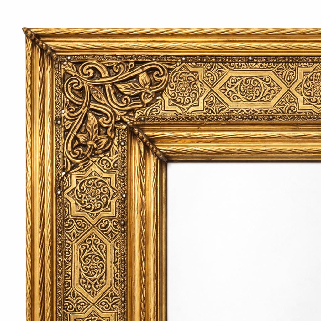 espejo árabe alpaca dorado Ourika detalle