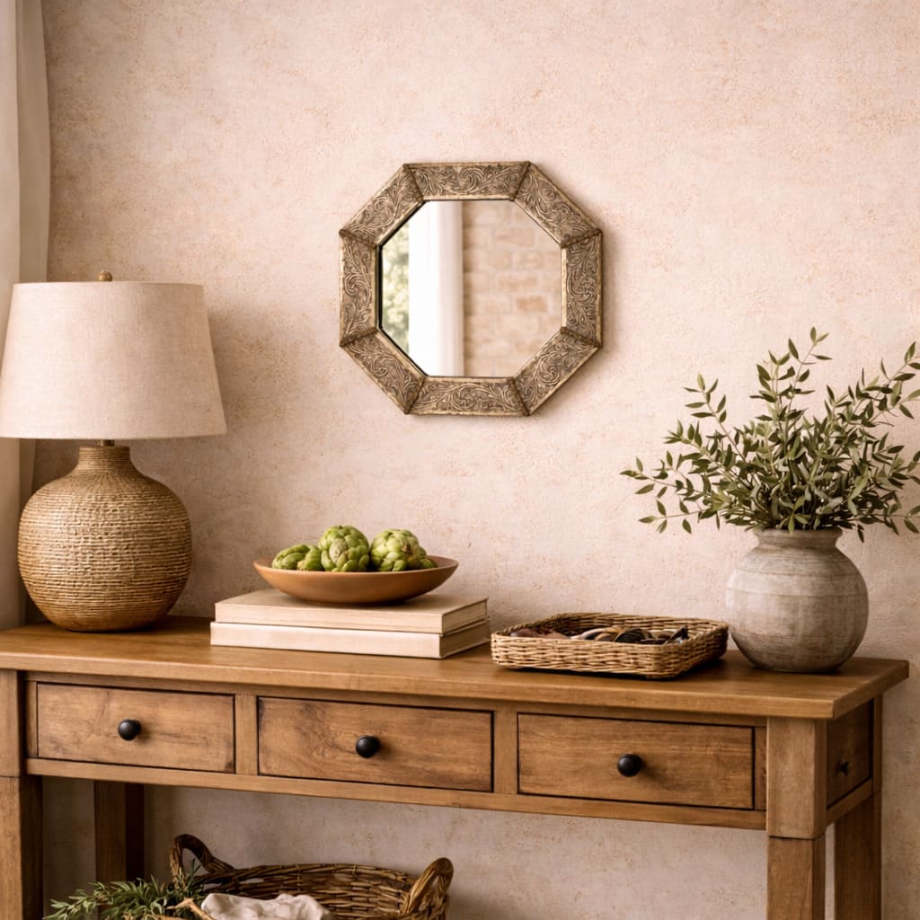 espejo árabe alpaca octogonal tifnit salón
