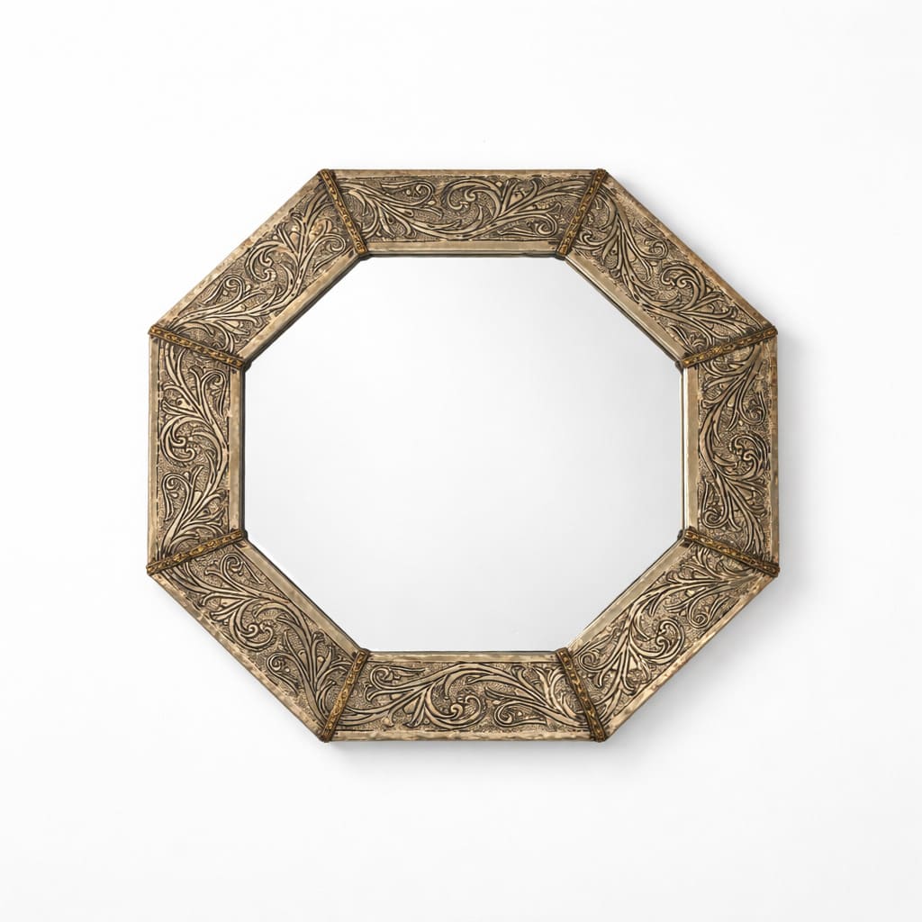espejo árabe alpaca octogonal tifnit