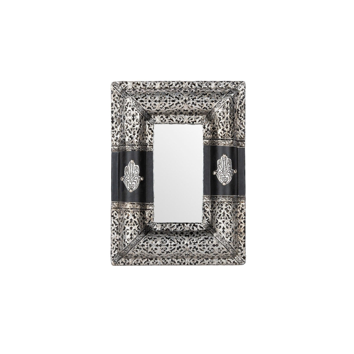 Espejo árabe de alpaca Mano de Fátima