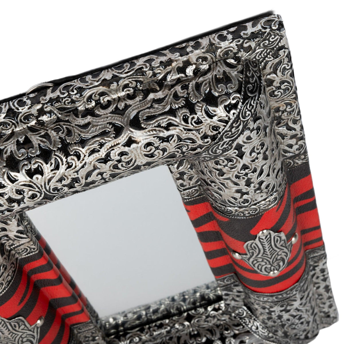 Espejo árabe de alpaca Mano de Fátima