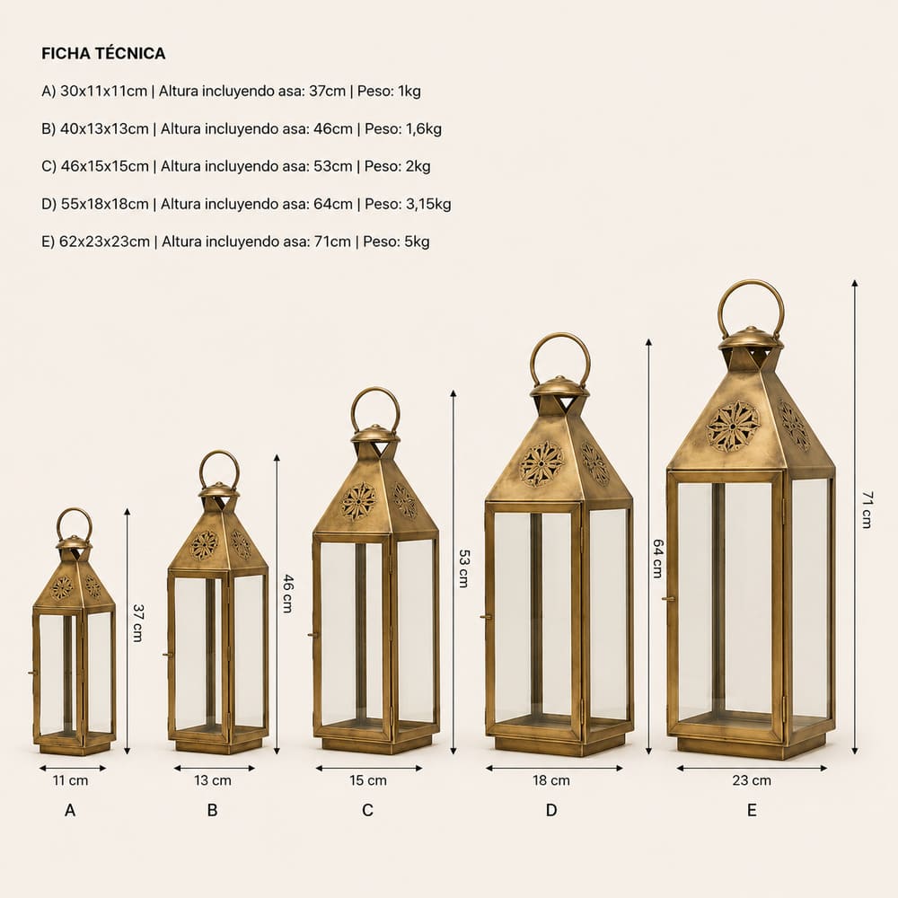 farol árabe KBD5 técnica