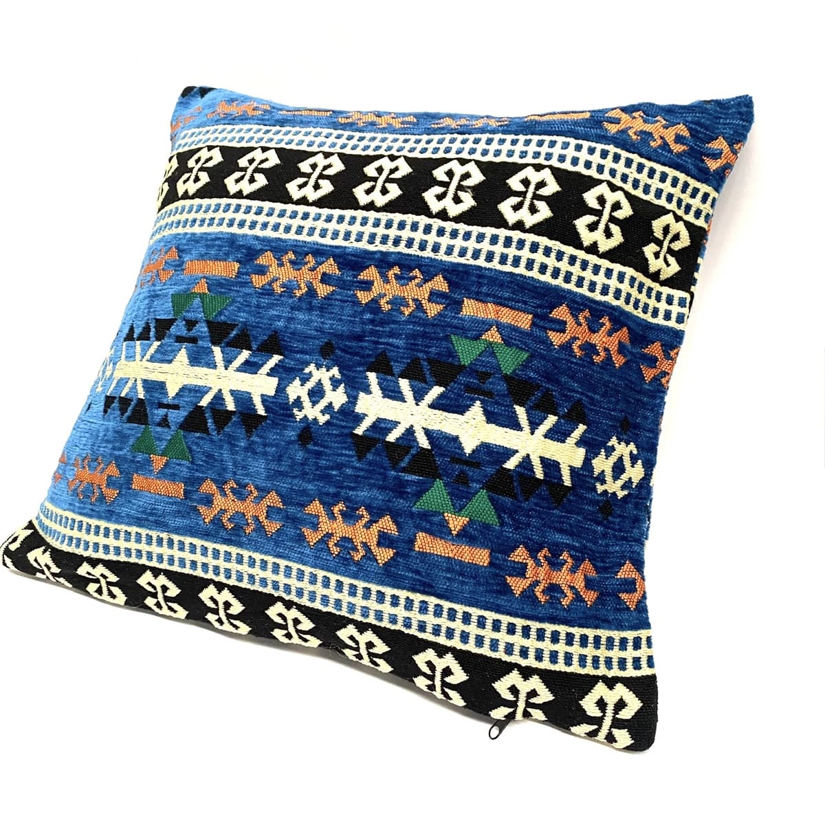 Funda de cojín árabe azul marino 