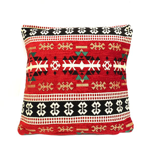 funda de cojín árabe bereber rojo