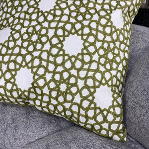 Funda de cojín árabe Estrella pistacho MK5