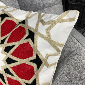 Funda de cojín árabe estrella roja MK11