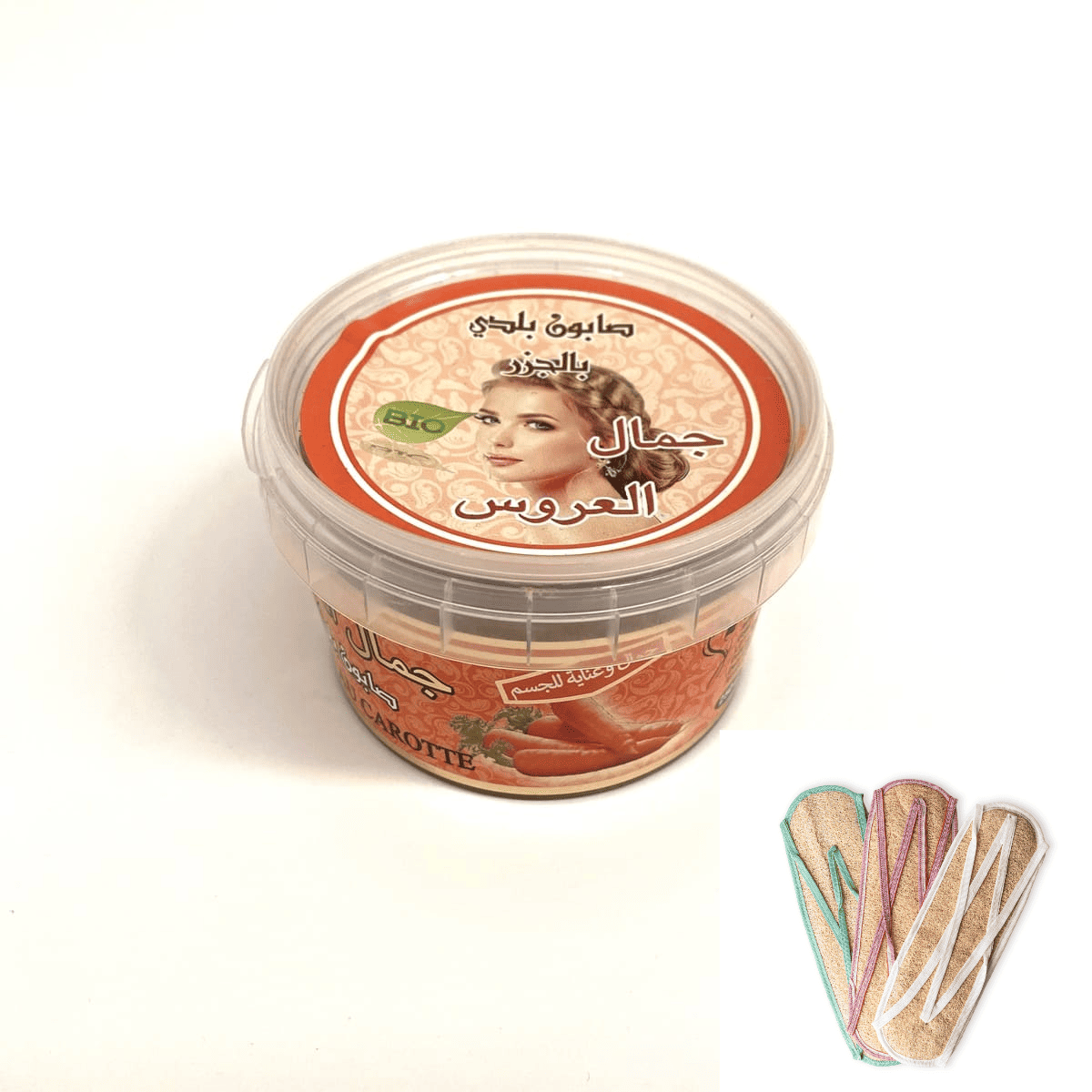 Beldi BIO Arabische Wortelzeep + Spons GIFT