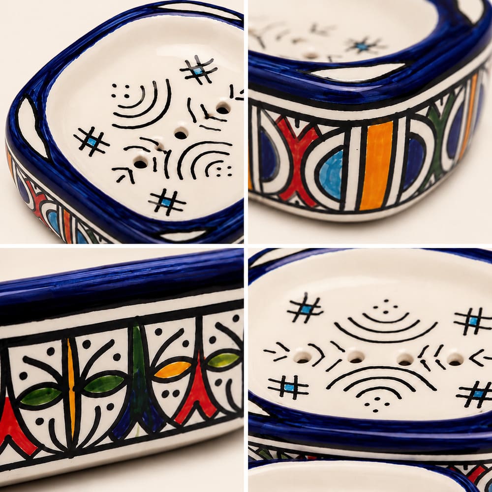 jabonera marroquí Fez colores detalle