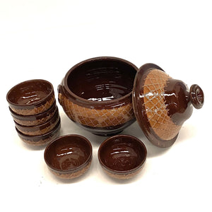 Juego de Sopera marroquí y cuencos abierto