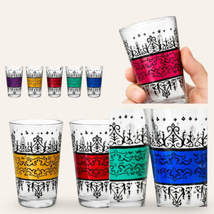 juego vasos de té árabes detalle