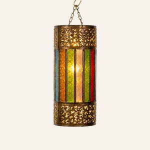 lámpara árabe cilindro colgante F10 33cm