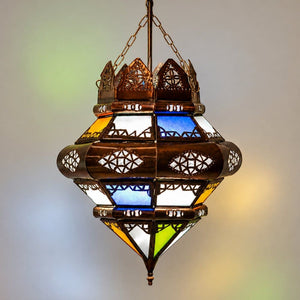lámpara árabe cristal CORONA 32x25