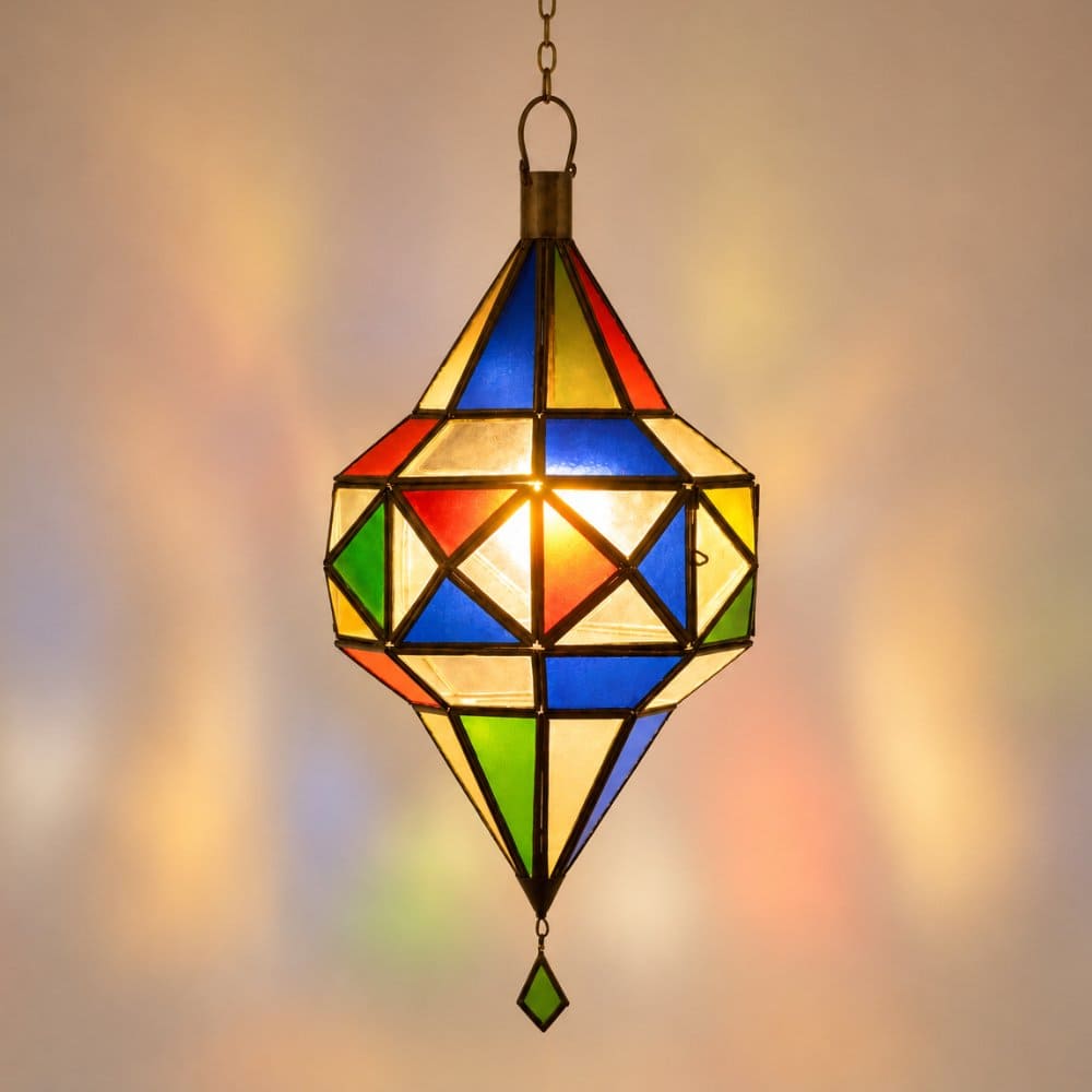 lámpara árabe cristal Diamante A22