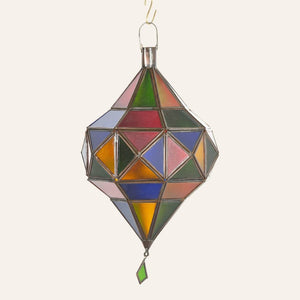 lámpara árabe cristal diamante A22B colores