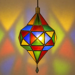 lámpara árabe cristal diamante A22B