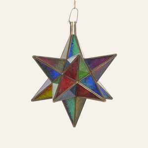 lámpara árabe estrella de cristal A11 grande