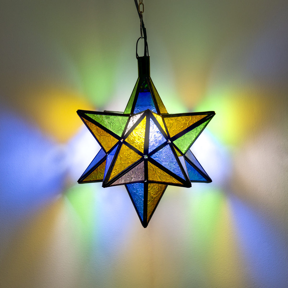 lámpara árabe estrella cristal A13 ON